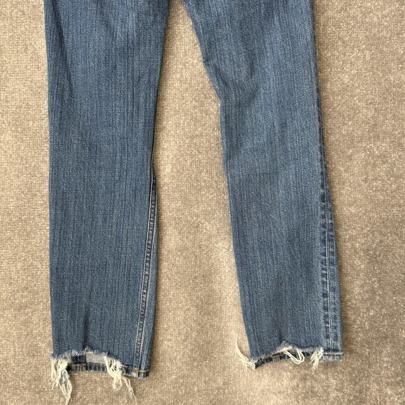 Abercrombie & Fitch Jeans Womens 24 00 Ankle Straight Ultra High Rise Distressed - Picture 11 of 12